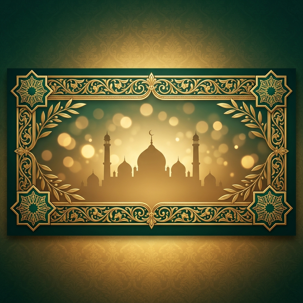 Decorative Islamic banner