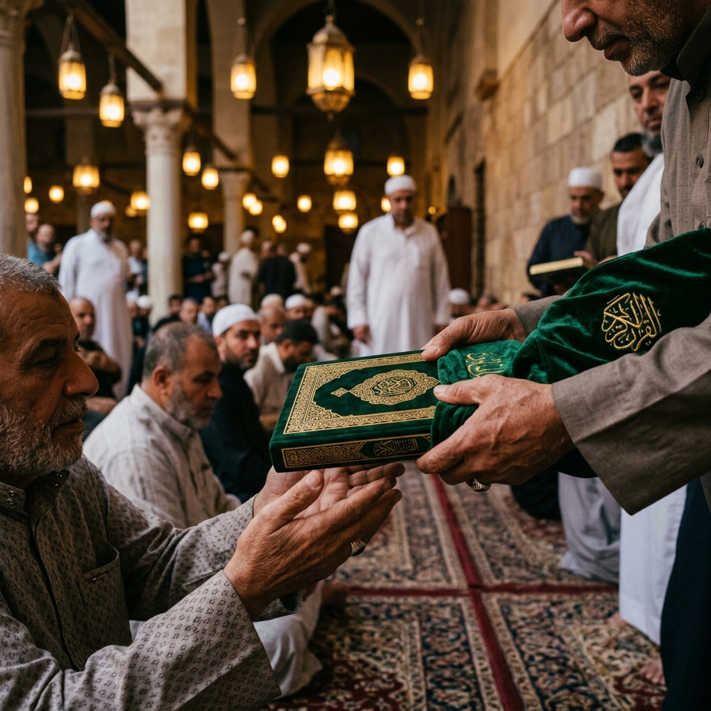 Qur'an copies distribution