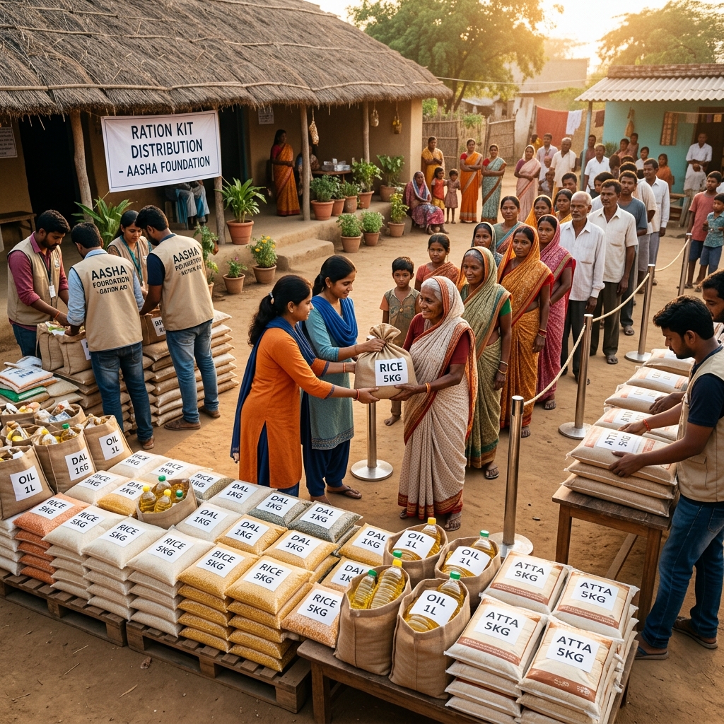 Ration kit distribution